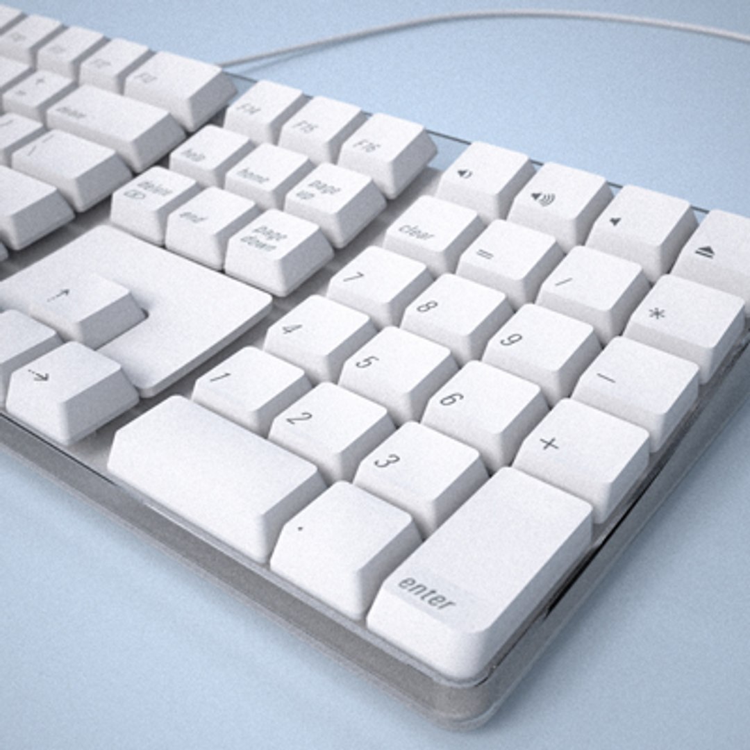 Apple Keyboard 3d Model