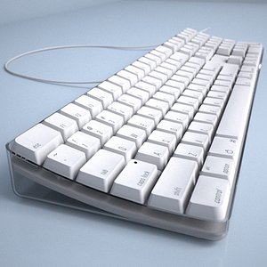 apple keyboard 3d model