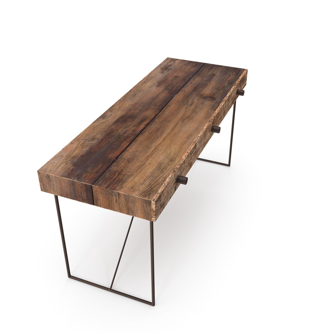 3d Abc Edge Desk Model