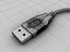 usb connector 3d model