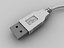 usb connector 3d model
