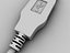 usb connector 3d model