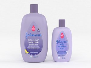 3D model johnsons baby bedtime bath