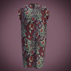 3D Female Ankara Dress - African Dress