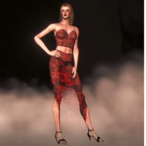 3D model ellens human female