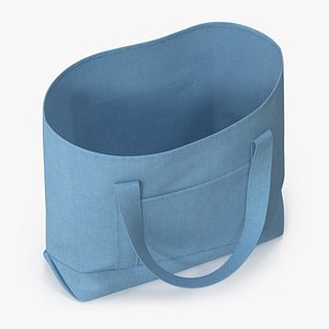 3D Eco Tote Bag Blue