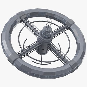Circular Space Station 3D Model