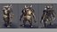 3D Dinozilla Anim Rig model