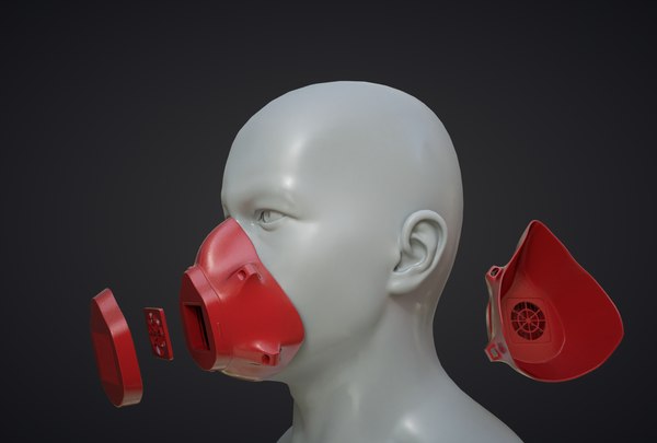 mask ready print 3D model