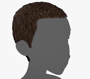 Male Hair Cards Style 3 - Short Hair Flat