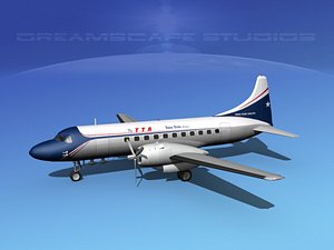 propellers convair 340 3d max