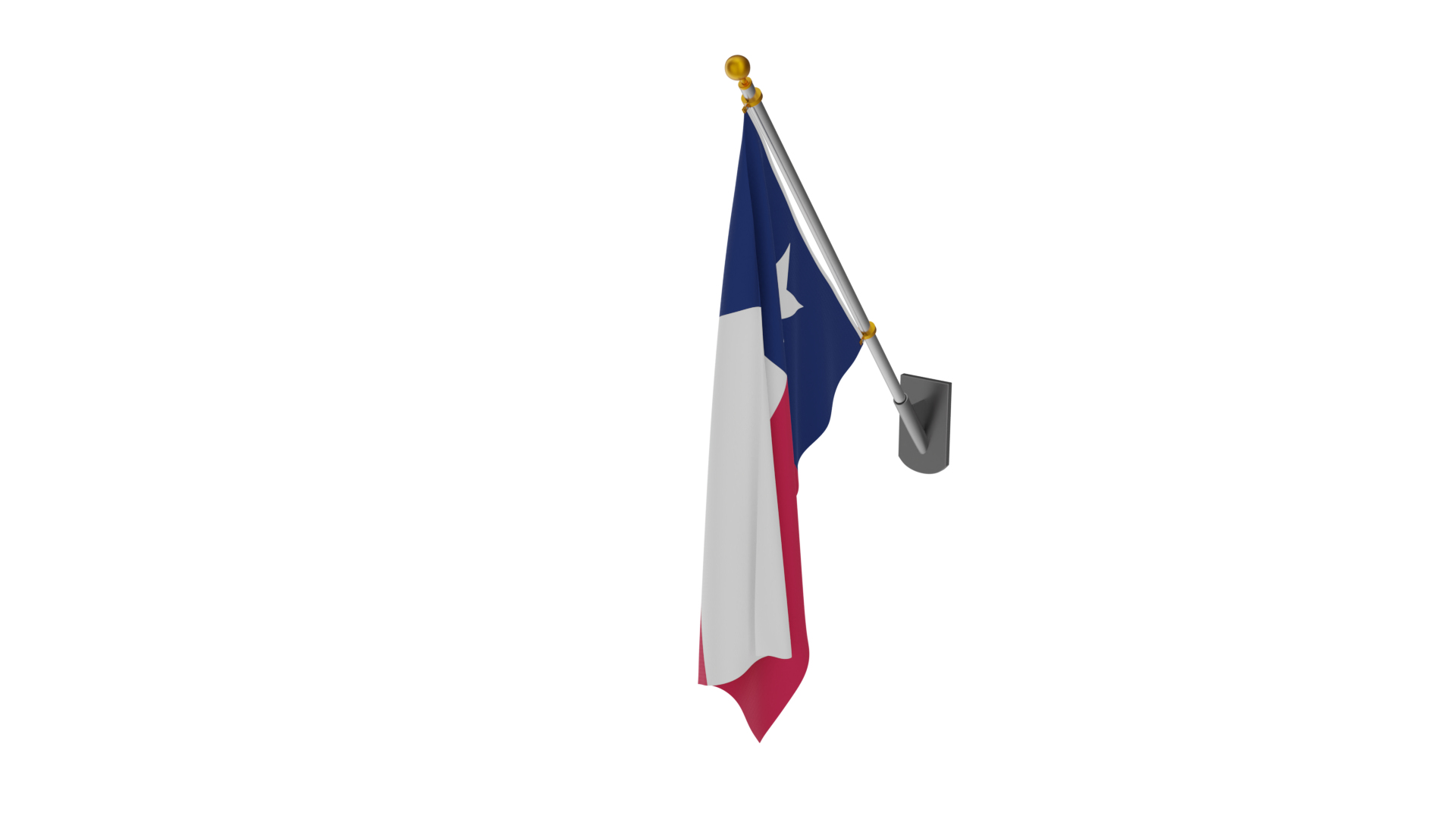 Wall Flag Texas 3D Model - TurboSquid 2268965