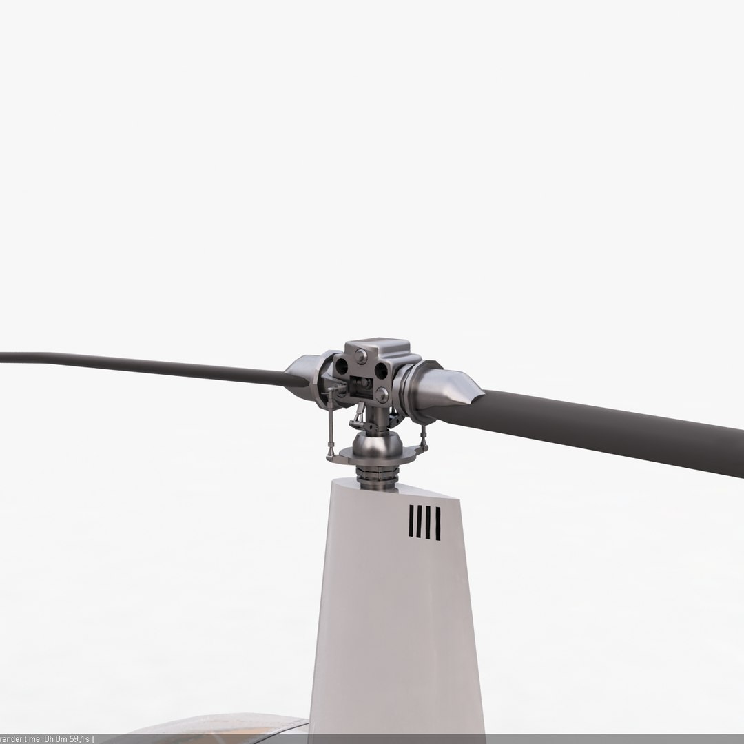 Robinson R22 Helicopter 3d Obj