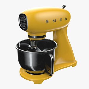 3D Smeg Stand Mixer - Yellow