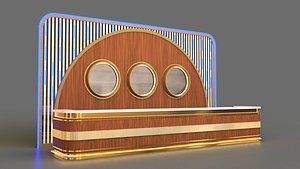 3D Bar Counter model