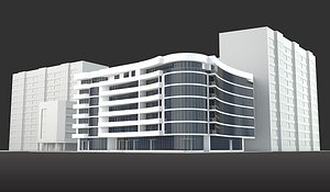 Modern Office Building Exterior Commercial Complex