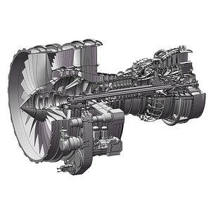 3ds cfm56-7b engine solidworks complete