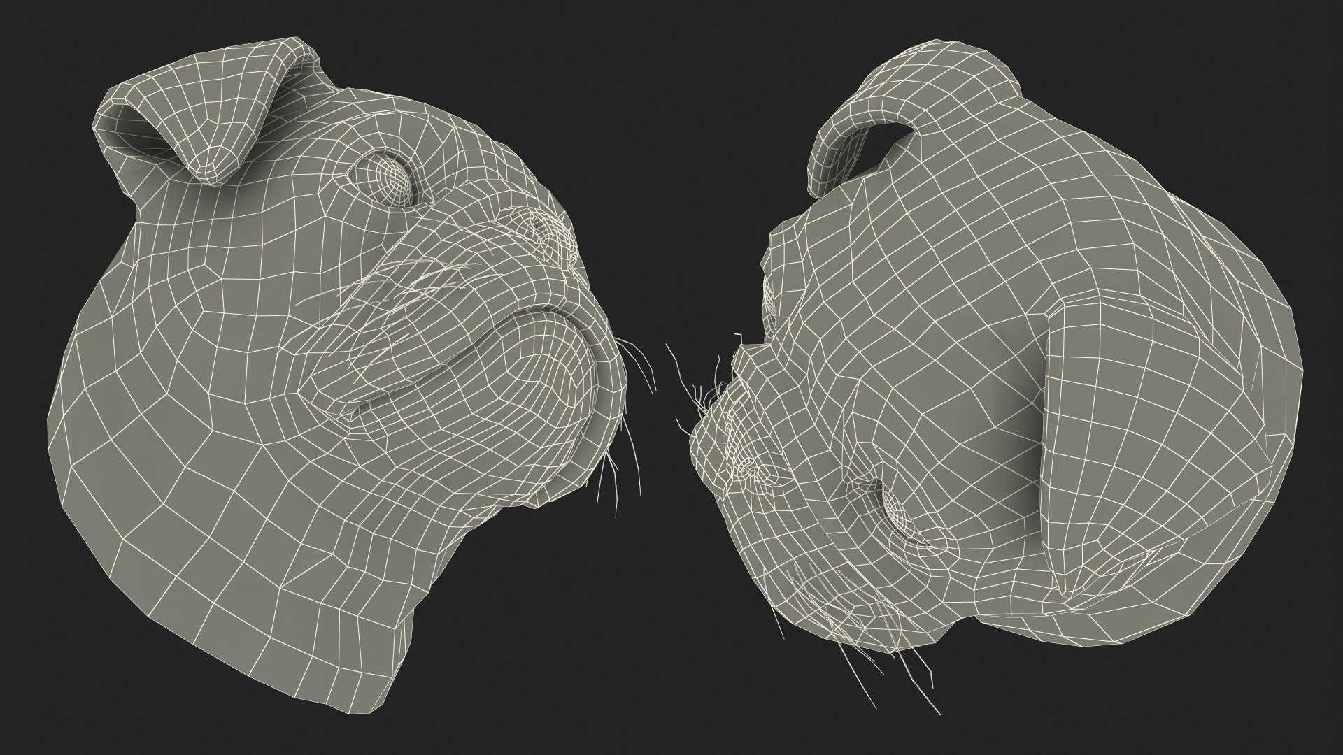 3D pug dog head https://p.turbosquid.com/ts-thumb/Mr/DJBjtn/iy/pugdogheadvray3dmodel019/jpg/1611366070/1920x1080/fit_q87/bbc3d2a01823c6433773675b128cd5c6331111c2/pugdogheadvray3dmodel019.jpg
