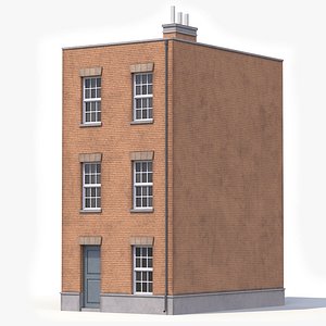 Apartment Building 10-2 Game Ready PBR 3D model