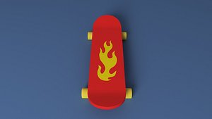 skate skateboard 3D model