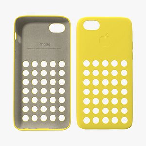 iPhone 5c Case Yellow 3D Model