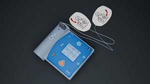 Philips HeartStart Defibrillator with RIgged Cable Pads