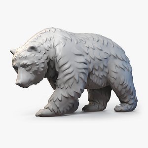 Walking Bear Sculpture Fur