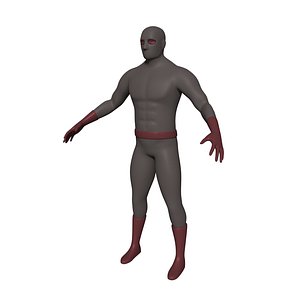 Cartoon Character - Ninja - Super Hero - Man Base Mesh