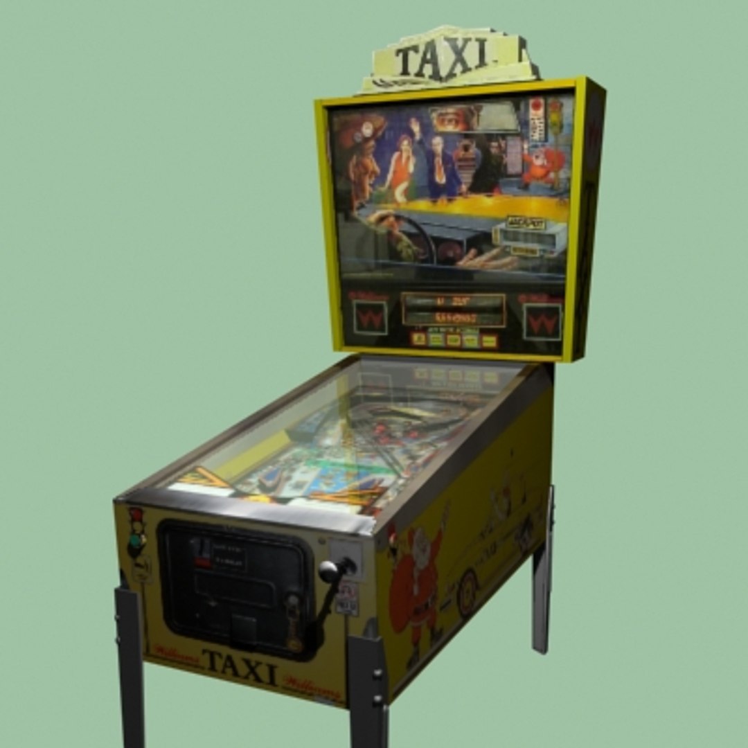 3d Arcade Pinball Taxi Model