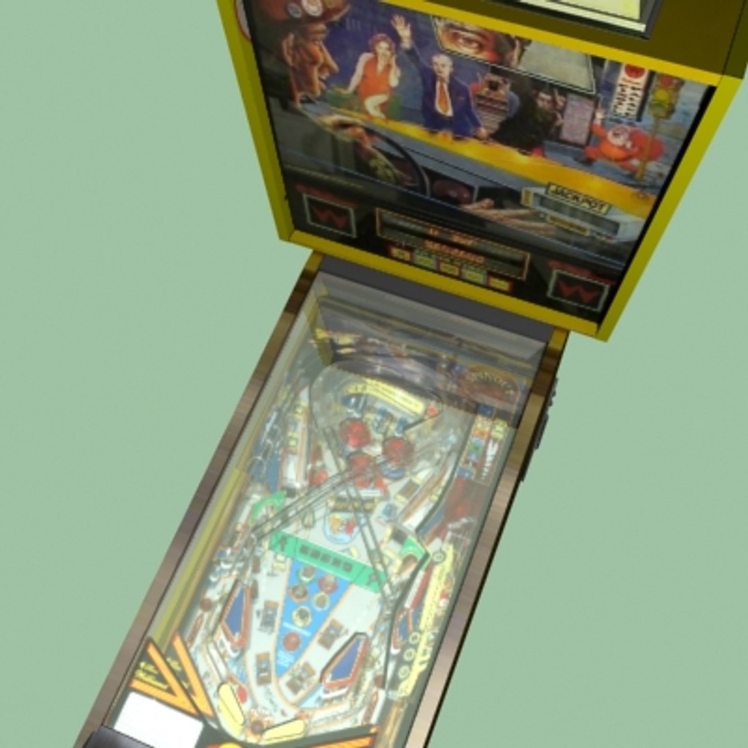 3d Arcade Pinball Taxi Model