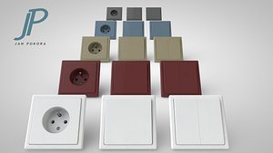 switches sockets 3d model