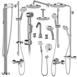 3D model Faucets and shower systems Hansgrohe set 176