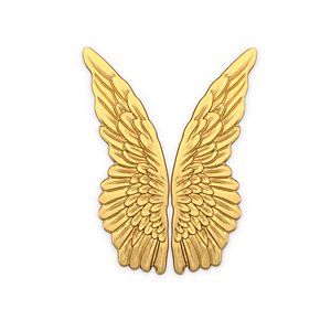 3D Wings Printable carved decor 22 model