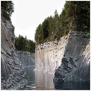 Basalt Columns 3D Model Scan Pack