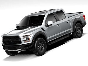 Ford F-150 Raptor Crew Cab 2017 3D model