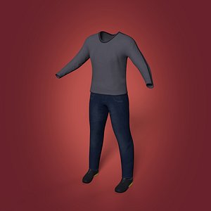 Casual Man Clothes T-Shirt - Pants - Shoes - Sport Sneakers