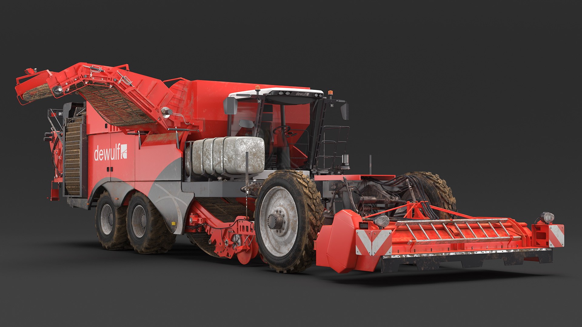 Dewulf Enduro 4-Row Harvester Dirty 3D model https://p.turbosquid.com/ts-thumb/Mr/iZ8hVP/aN/dewulfenduro4rowharvesterdirtyc4dmodel012/jpg/1678681594/1920x1080/fit_q87/82d3ff707af41587526b3c738d600c954b7dc883/dewulfenduro4rowharvesterdirtyc4dmodel012.jpg
