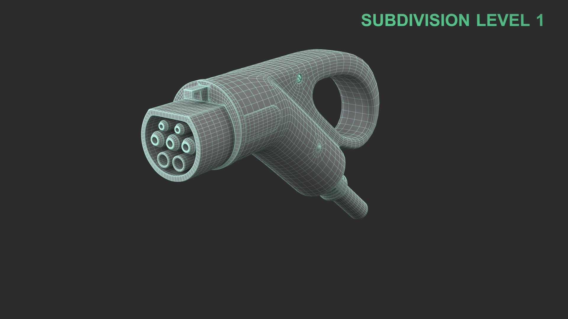 3D model EV Charging Plug https://p.turbosquid.com/ts-thumb/Mr/jDXk1l/5Q/wireframe_0004/jpg/1759949937/1920x1080/fit_q87/7cdb0eb926edcb0dc498ae8554432c5804a186c0/wireframe_0004.jpg