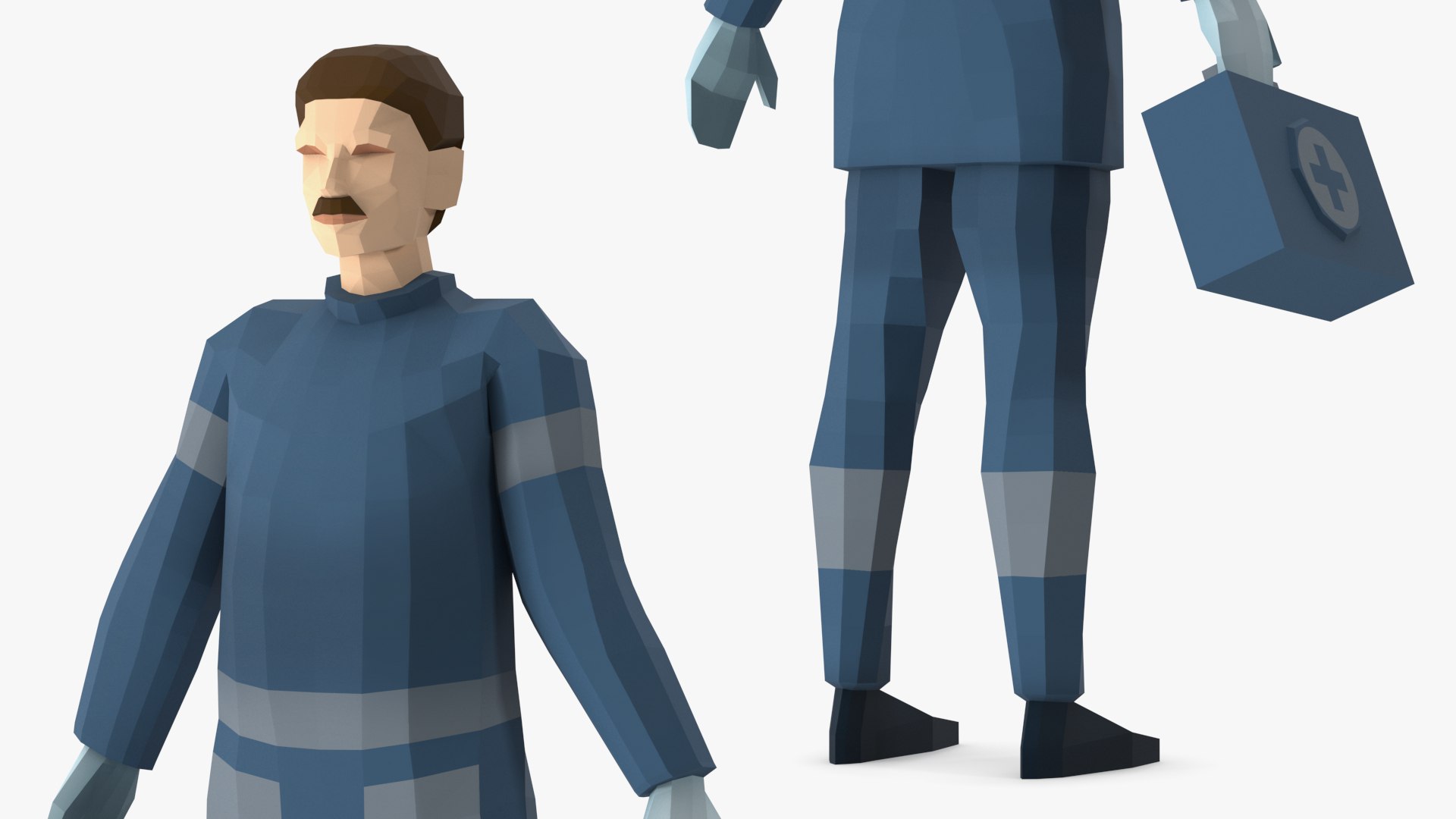 Paramedic Low Poly Rigged 3D model https://p.turbosquid.com/ts-thumb/Mr/jJTyhO/g6/paramediclowpolyriggedc4dmodel016/jpg/1706306238/1920x1080/fit_q87/d94abc9e56b4a6c73ea14290a24236f6680d3ab2/paramediclowpolyriggedc4dmodel016.jpg