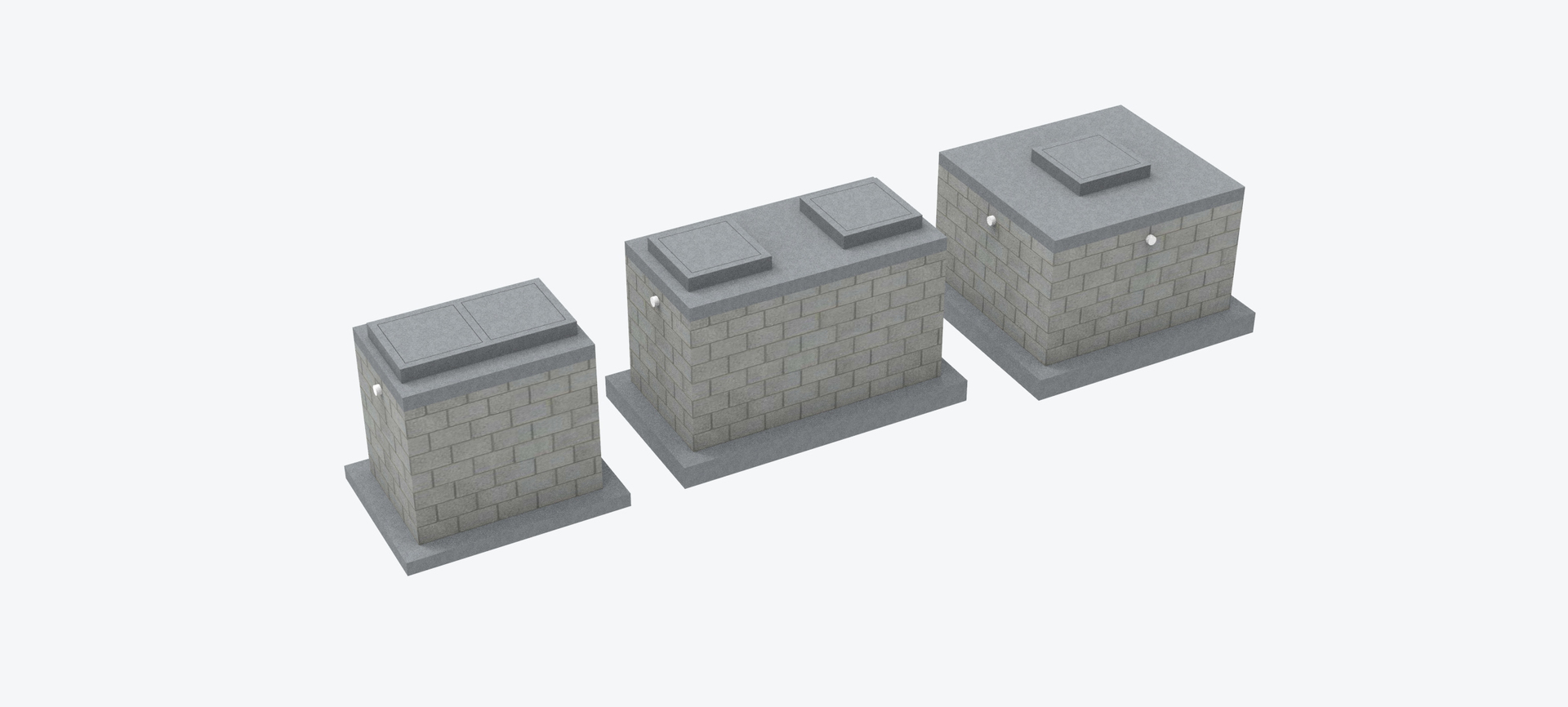 3D Concrete Septic Tank Soak Pit And Grease Trap TurboSquid 1796671