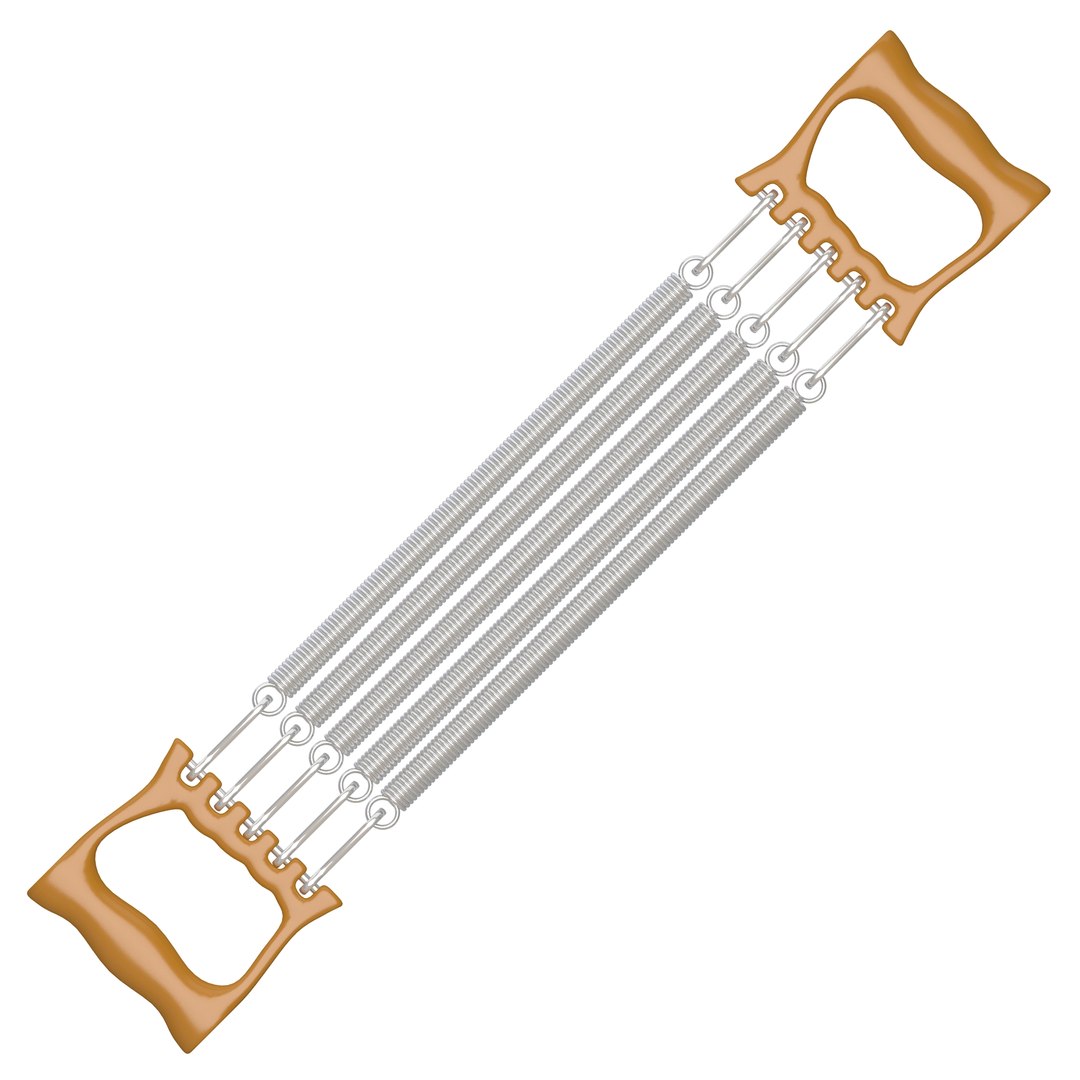 3D Model Spring Chest Expander Brown - TurboSquid 2019697