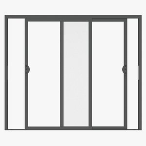door aluminium 3D model