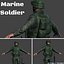 3D model marine soldier