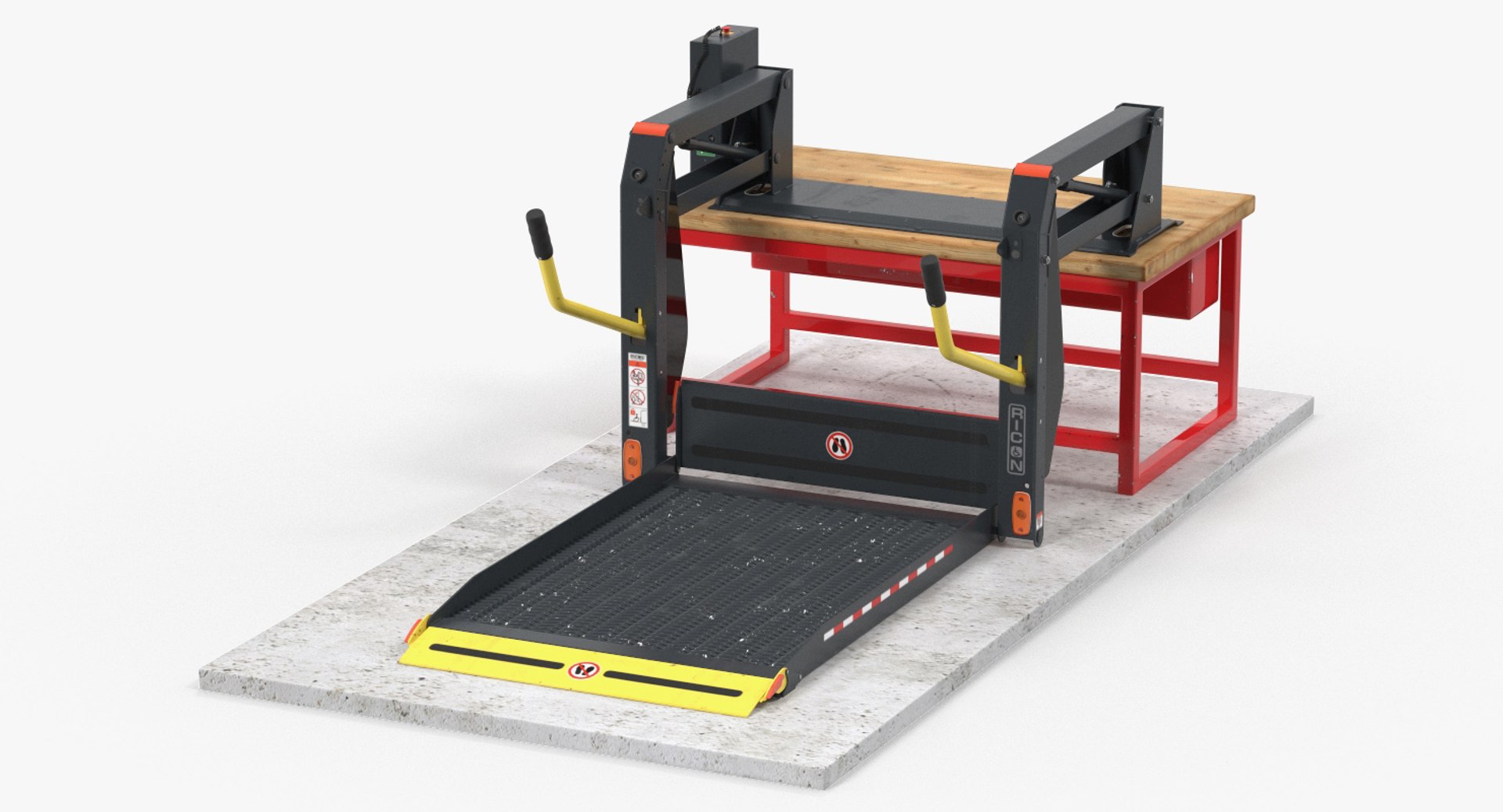 Commercial Wheelchair Lift 3D Model 3D model preview