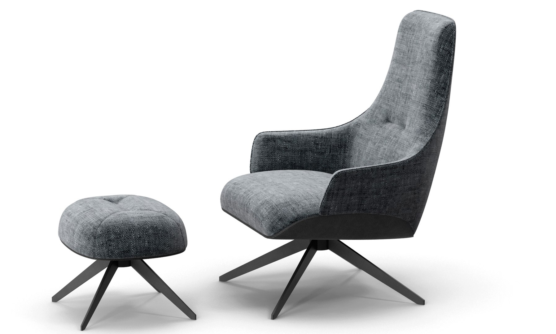 3D Molteni Kensington Armchairs Set - TurboSquid 1292539