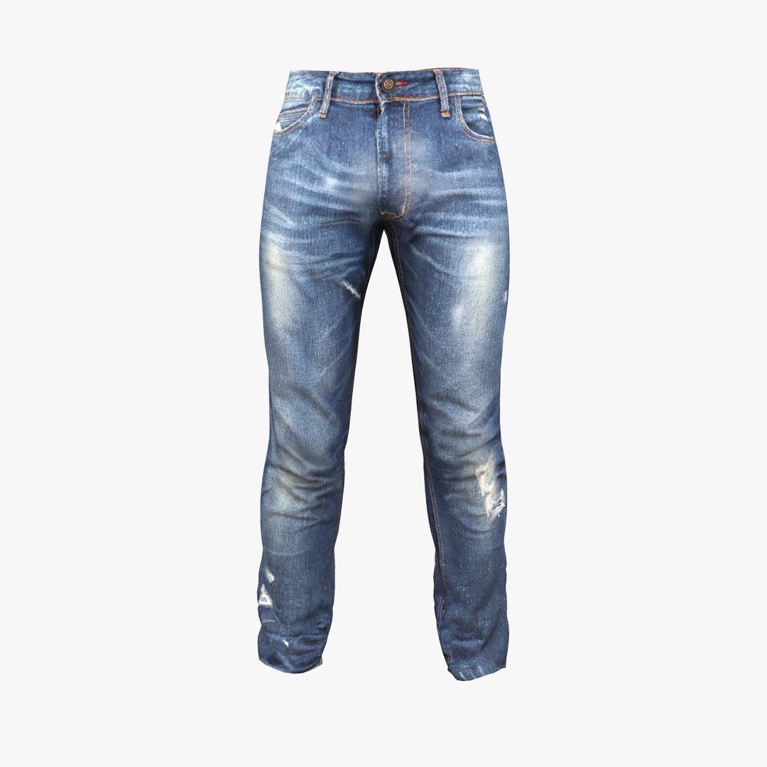 3D Mens Tight Fit Jeans TurboSquid 1803571