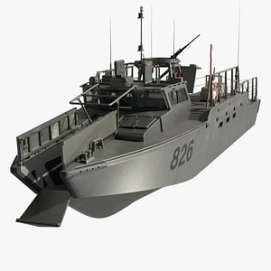 Sweden CB90 Class Combat Boat Rigged for Maya