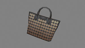cartoon polka handbag for women 3D model