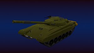 3D t-72 main battle tank model