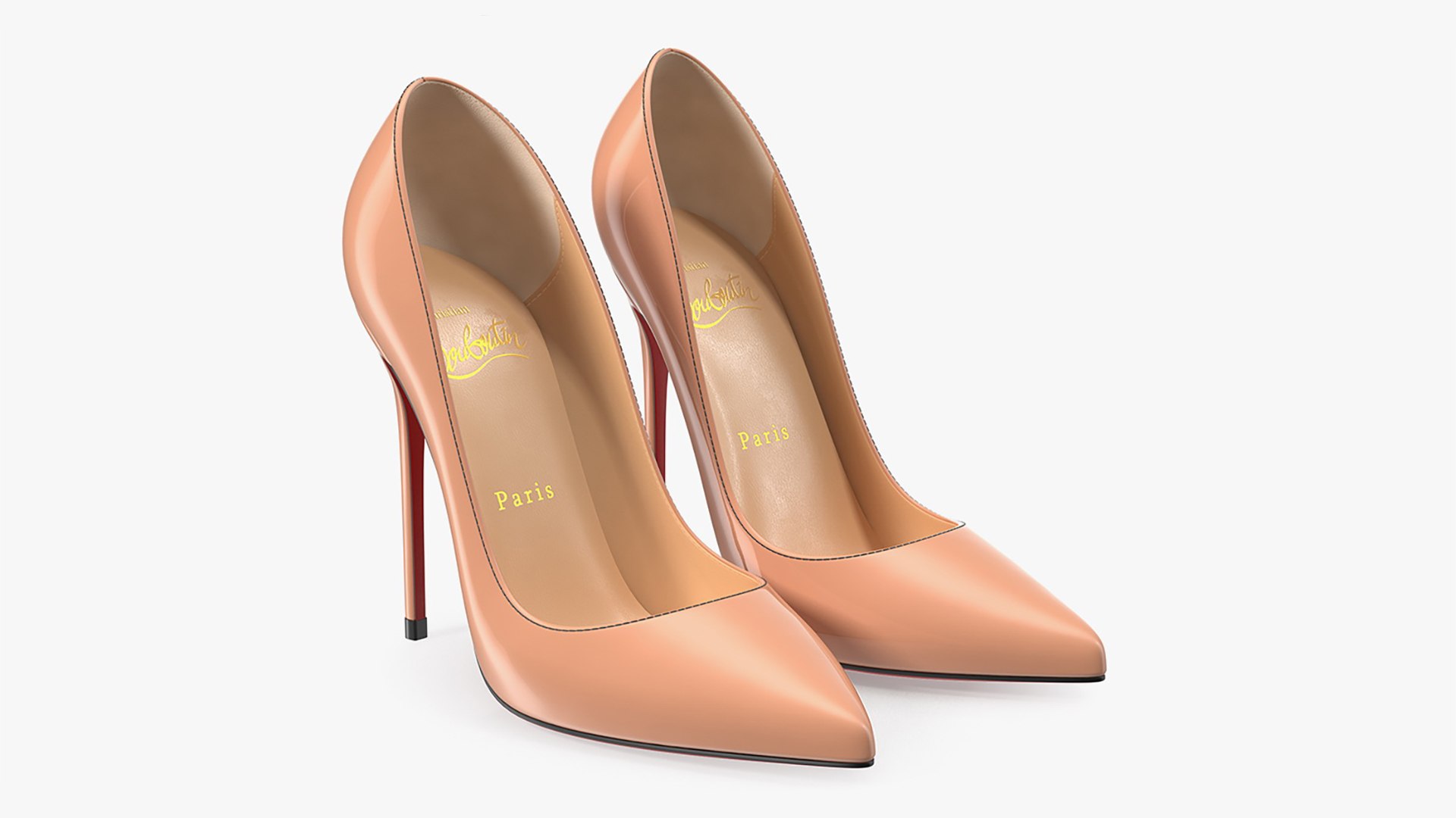Christian Louboutin Womens Shoes 3D model preview